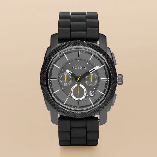 fossil men s machine silicone watch grey # fs4573 this chronograph