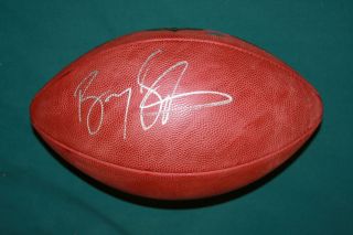 Barry Sanders Autographed Wilson NFL Football Detroit Lions Hall of