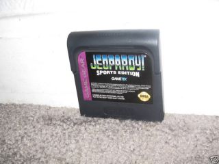  Jeopardy Sports Edition Sega Game Gear Game 043948003566