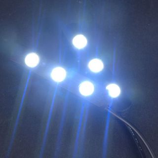 Pcs Hiper Bright LED White DRL Car Daytime Running Super Fog Head
