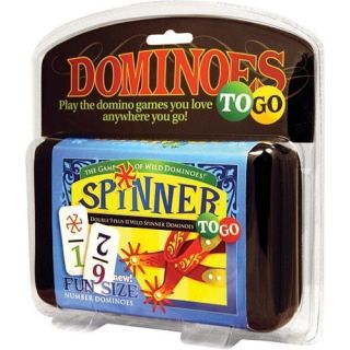   TO GO Double 9 11 Wild Spinner Fun Size Number Dominoes Travel Game