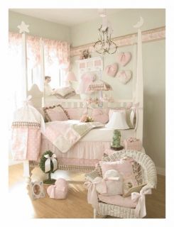 New Glenna Jean Isabella Baby Girl Crib Nursery Bedding 4 pc set