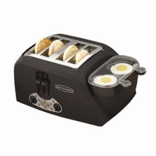 Slot Muffin Toaster and 2 Egg Poacher Quick Breakfast