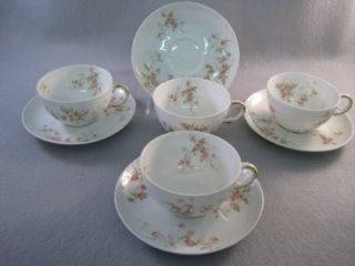 Cups Saucers Theodore Haviland France Schleiger 150