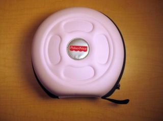 Fisher Price Kid Tough Hard Shell Music Player FP3 CD Case Light Pink