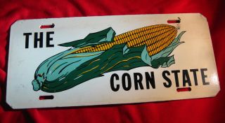 Vintage The Corn State Iowa License Plate RARE 1950S