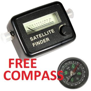Satellite Finder Signal Meter FTA DirecTV Dish Network Free Compass