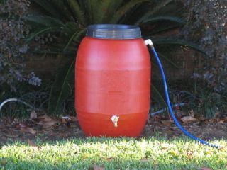 Rain Barrel Plastic Drum 50 Gallon Water
