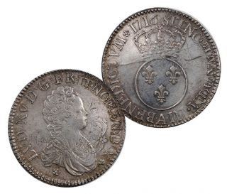 France 1716 A Louis XV ECU in XF Condition