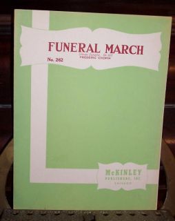 up for sale is the sheet music for funeral march from sonata op 35 by