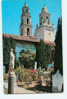Vintage Postcard Mission San Francisco de ASIS California Twin Towers