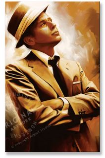 Frank Sinatra Original Canvas Art Painting 30 x 18