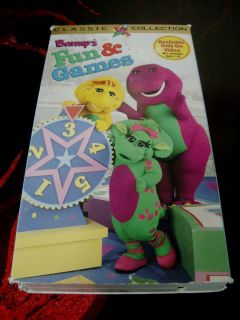 Barney Fun and Games Barneys Classic Collection VHS Movie