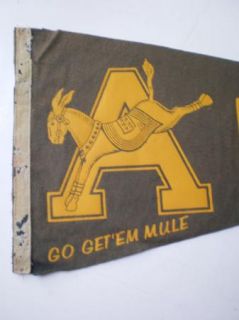 Vintage Felt Pennant Army Go Get Em Mule West Point Military Academy