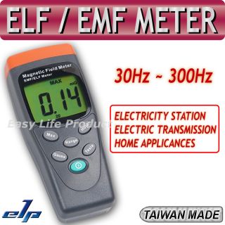 Gaussmeter EMF Elf Magnetic Field Gauss Meter 30 300Hz Made in Taiwan