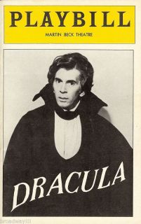 Frank Langella DRACULA Edward Gorey Bram Stoker 1978 Broadway Playbill