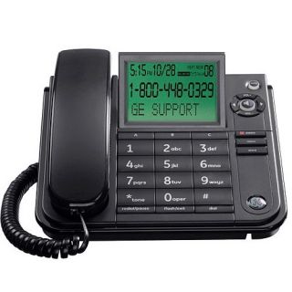 GE Corded Phone with Caller ID and Speakerphone Black 29585FE1