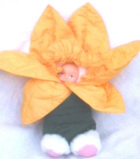 Ann Geddes Rabbit in Sunflower doll stuffed toy