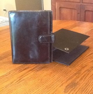 Franklin Covey Planner Cover Black Genuine Leather and Storage Binder
