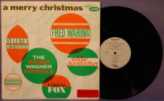 Merry Christmas LP NM Capitol Fred Waring Roger Wagner Virgil Fox