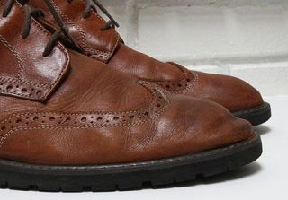 Mens Florsheim Gaffney Brown Leather Ankle Lace Up Boots Desert