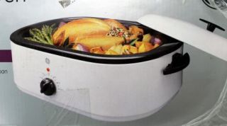 Brand NEW General Electric Family Size Roaster Oven (White) Sealed in
