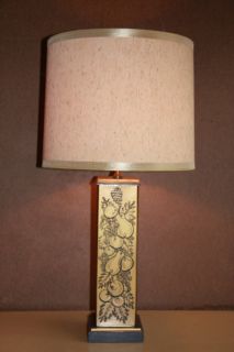  Hollywood Regency Glass Frederick Cooper Table Lamp Light