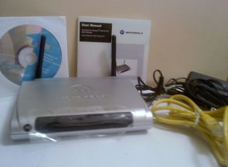 Motorola Netopia 2247/57 62 Wireless Router, Manual,Power Supply,CD