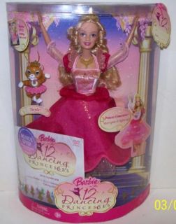 Barbie 12 Dancing Princesses Doll Genevieve w DVD New