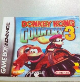 DONKEY KONG COUNTRY 3 GAMEBOY ADVANCE SP DS GBA GAME BOY GAMES