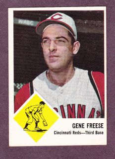 1963 Fleer 33 Gene Freese Reds EX MT