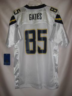 Antonio Gates San Diego Chargers White EQP NFL Youth Large 14 16