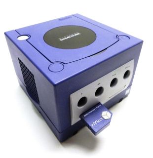 2X GameCube Dol 001 and PlayStation 1 Video Game Console Indigo Color