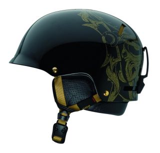Giro Revolver Black/Gold Mask Ski Snowboard Helmet Snow Adult