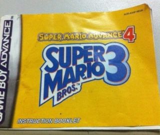 1SUPER 3 Mario Gameboy Advance SP DS GBA Game Boy Games