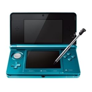 Nintendo Ctrsbaaa 3DS Aqua Blue Handheld Game Console