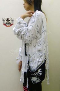 Punk Ghosty Mummy Gauze Stripe Pullover Hip Gear Bag SM