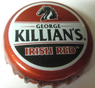 GEORGE KILLIANS IRISH RED Beer CROWN Bottle Cap Horse, Unibev, Golden