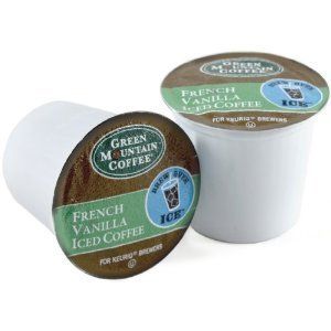 90 Keurig K Cups Green Mountain French Vanilla Iced Coffee
