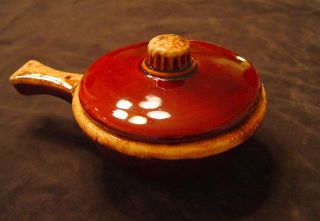 Hull Pottery Brown Drip French Onion Soup or Casserole Bowl with