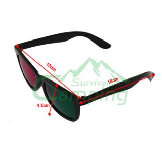  Pairs Magenta Green Dimensional 3D Movie Game Plastic Anaglyph Glasses