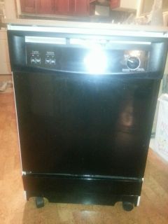 GE Portable Dishwasher GSC3500N10BB Black 24 Inch Great Condition