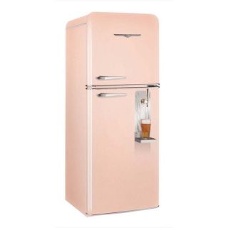 Brew Master 11 Cu Ft Beer Fridge with Draft System Flamingo Pink