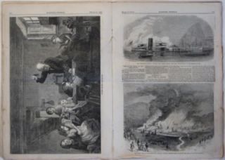 1866 Complete Original Harpers Weekly George Washington Oil City Fire
