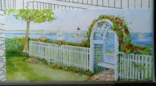 Paint Kit Art Canvas Garden Lighthouse Sailboats Seaside Painting Set