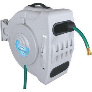 click an image to enlarge automatic garden hose reel with 60 ft hose