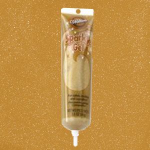  Gold Sparkle Gel 3 5 oz Tube Cake Cupcake Cookie Icing Color
