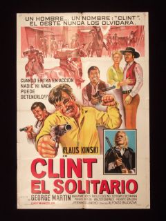 Clint El Solitario George Martin Argentine Poster