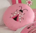 PC Gardeners Gardners Friend Pink Ladybug twin quilt & pilow sham