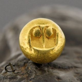 Ancient Gold Coin Piloncito 2 506 G Majapahit Kingdom Java Indonesia